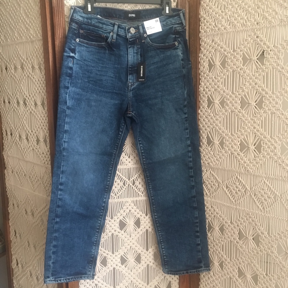Express Mom Jean Super High Rise 10R NWT